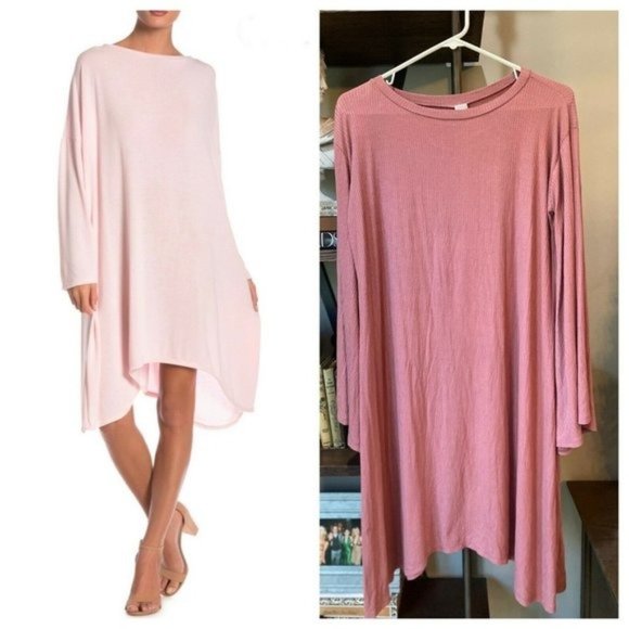 Go Couture Dresses & Skirts - GO COUTURE Oversized Pink Sharkbite Dress Nordstro